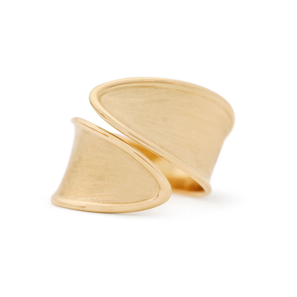 Lunaria Twist Yellow Gold Ring